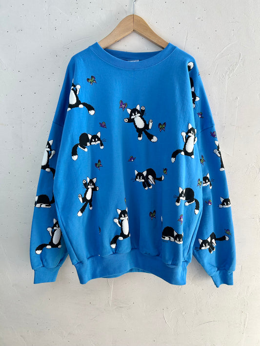 '90s Vintage Full Foam Printed Sweat MADE IN USA [B29606]