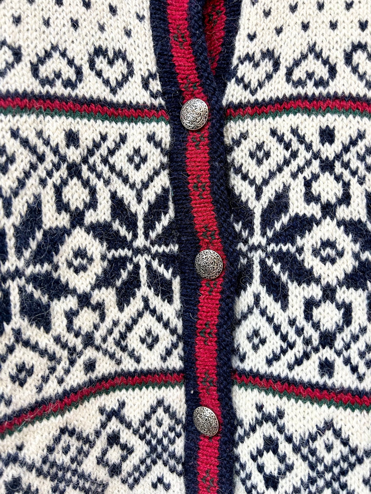 Vintage Nordic Knit Cardigan 〜L.L.Bean〜 [K25650]