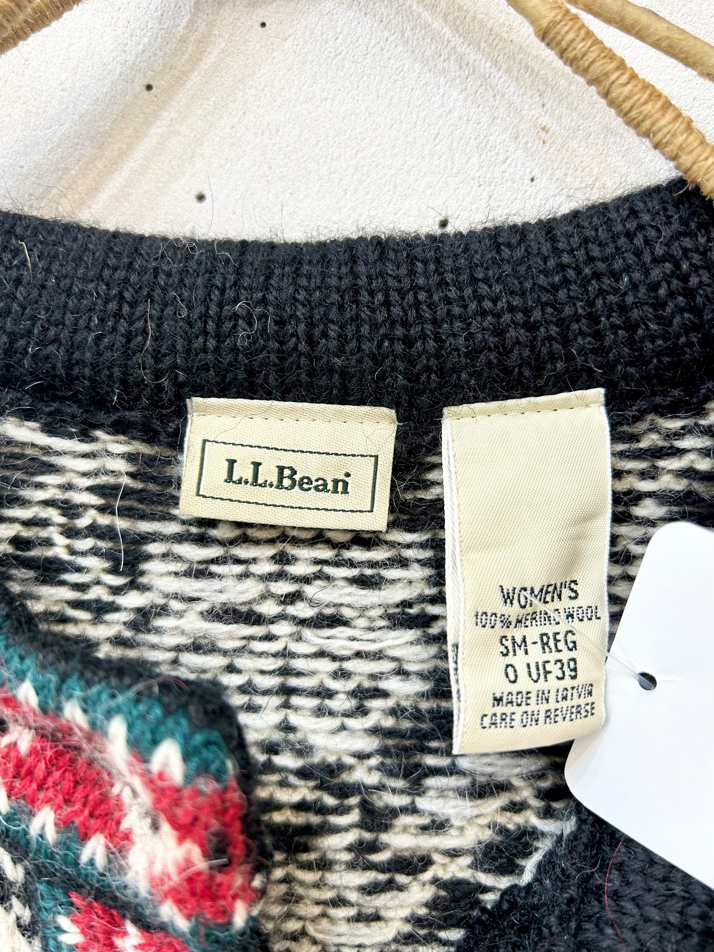 Vintage Nordic Knit Cardigan 〜L.L.Bean〜 [K25649]