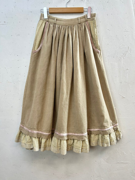 Vintage Cotton Skirt [A29375]