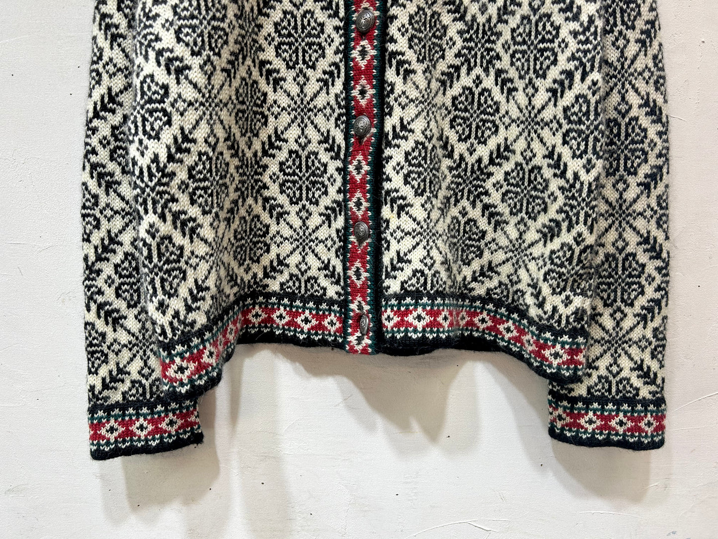 Vintage Nordic Knit Cardigan 〜L.L.Bean〜 [K25649]