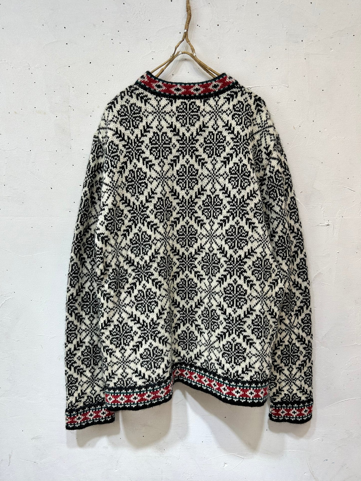 Vintage Nordic Knit Cardigan 〜L.L.Bean〜 [K25649]