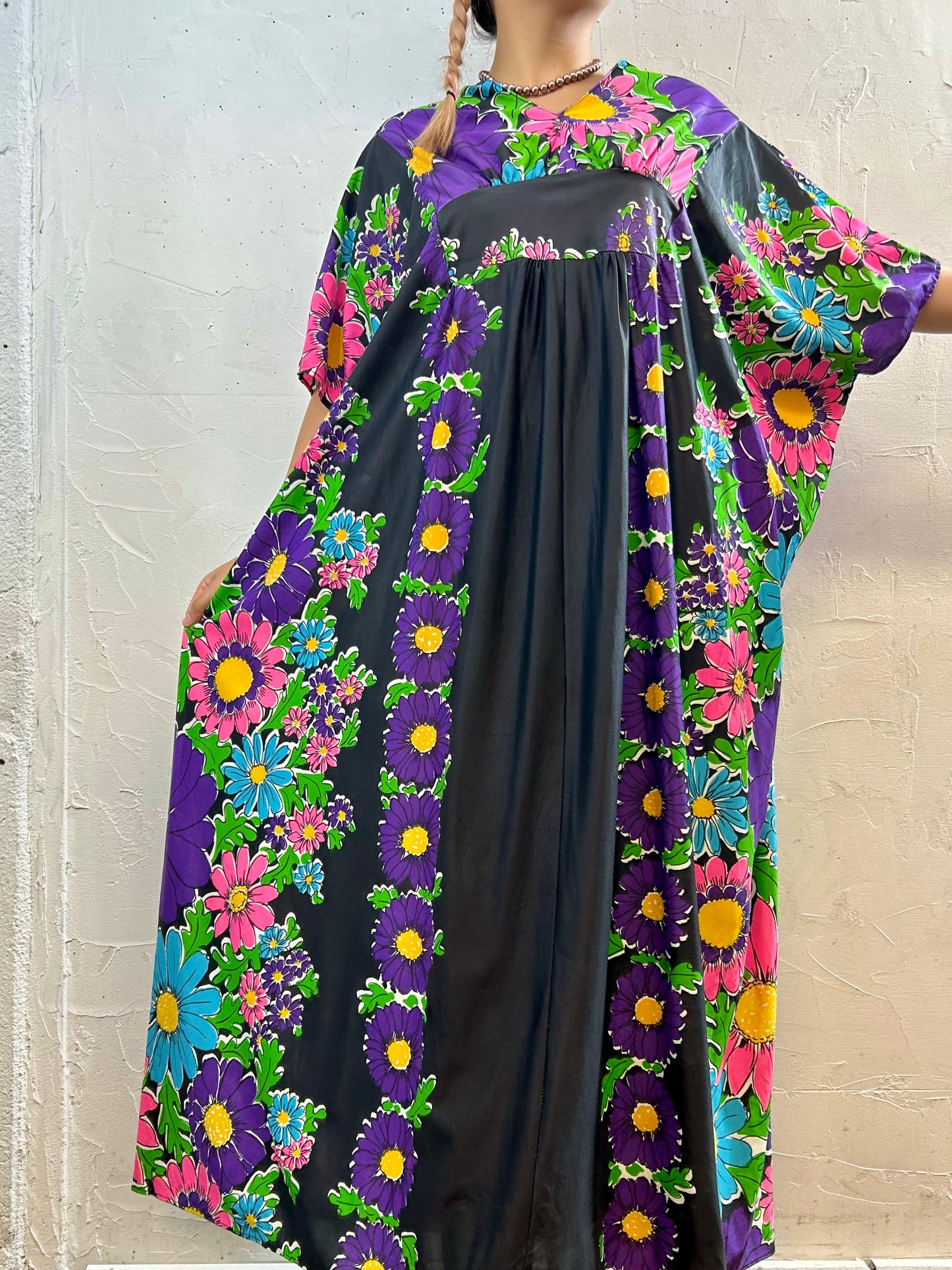 '60s-’70s Vintage Dress [G27927]