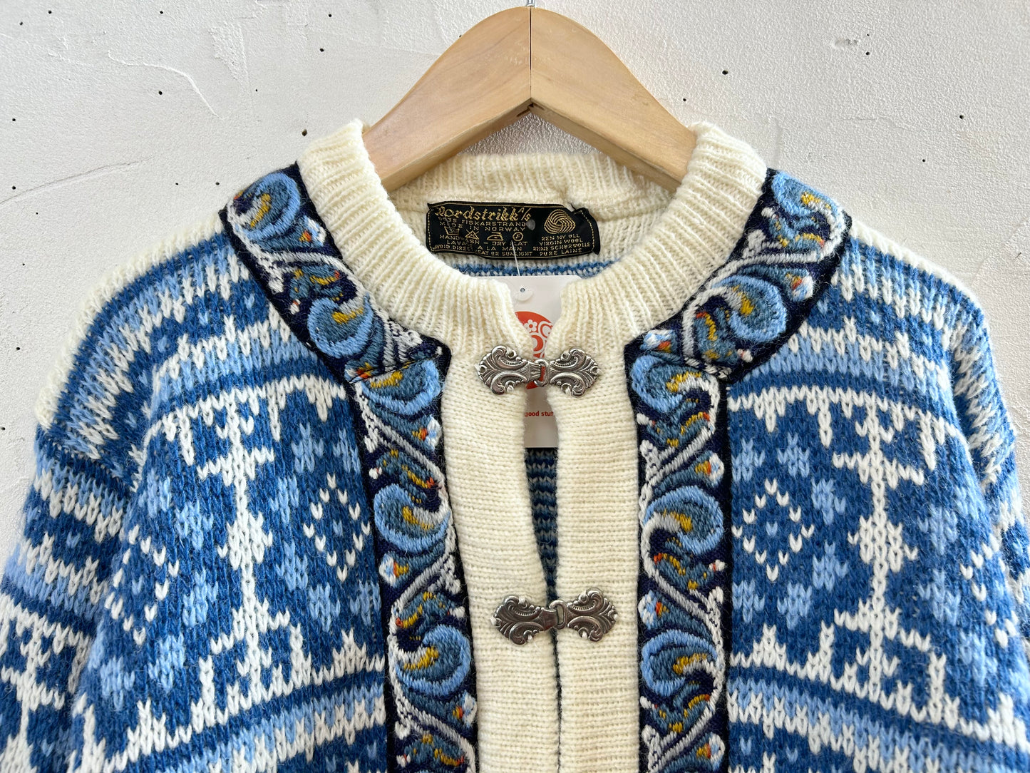 Vintage Nordic Knit Cardigan  MADE IN NORWAY [J28712]