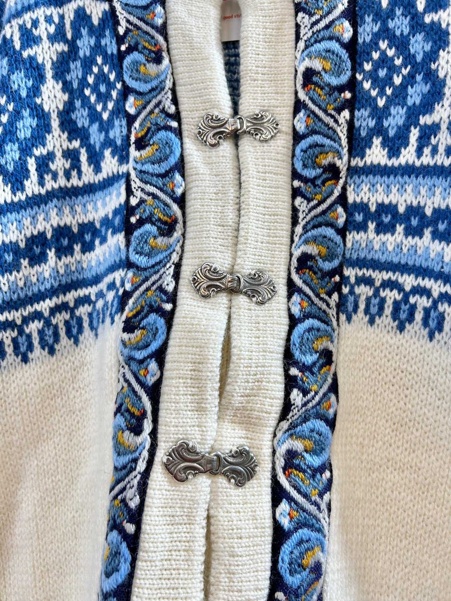 Vintage Nordic Knit Cardigan  MADE IN NORWAY [J28712]