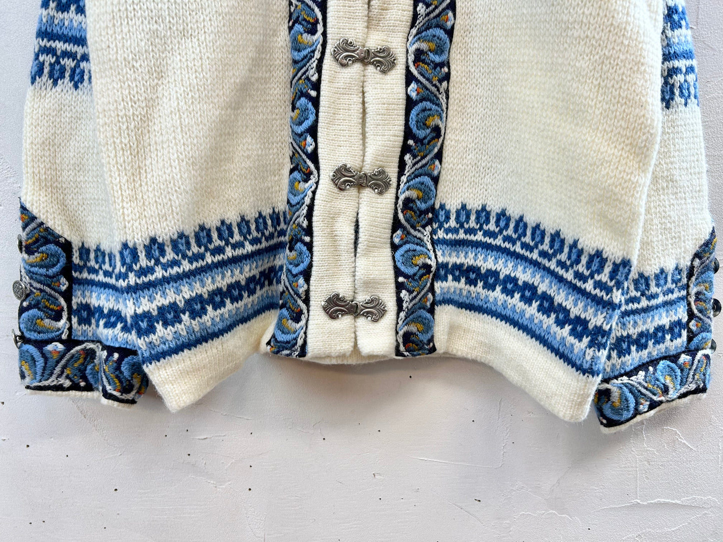 Vintage Nordic Knit Cardigan  MADE IN NORWAY [J28712]