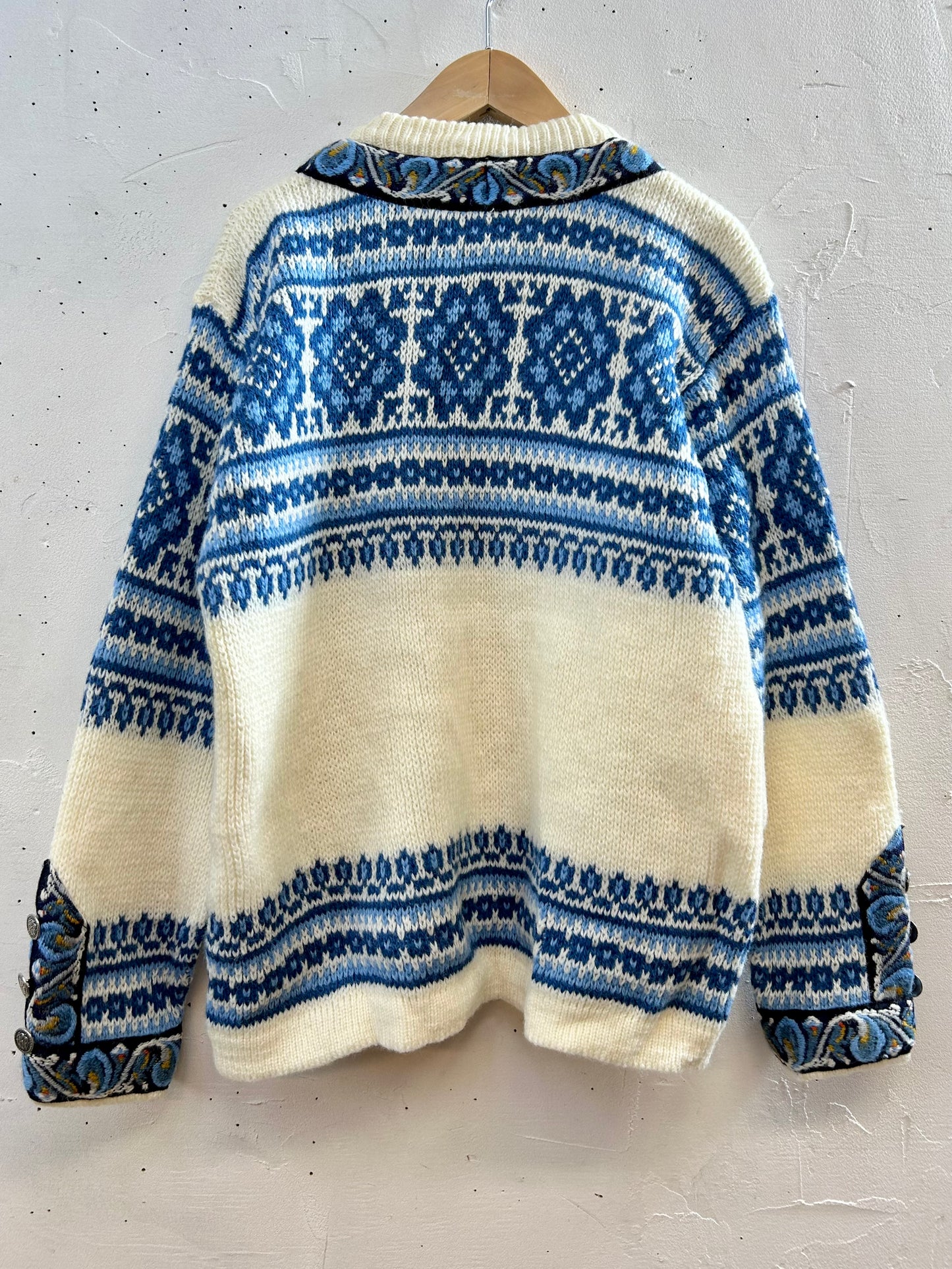 Vintage Nordic Knit Cardigan  MADE IN NORWAY [J28712]