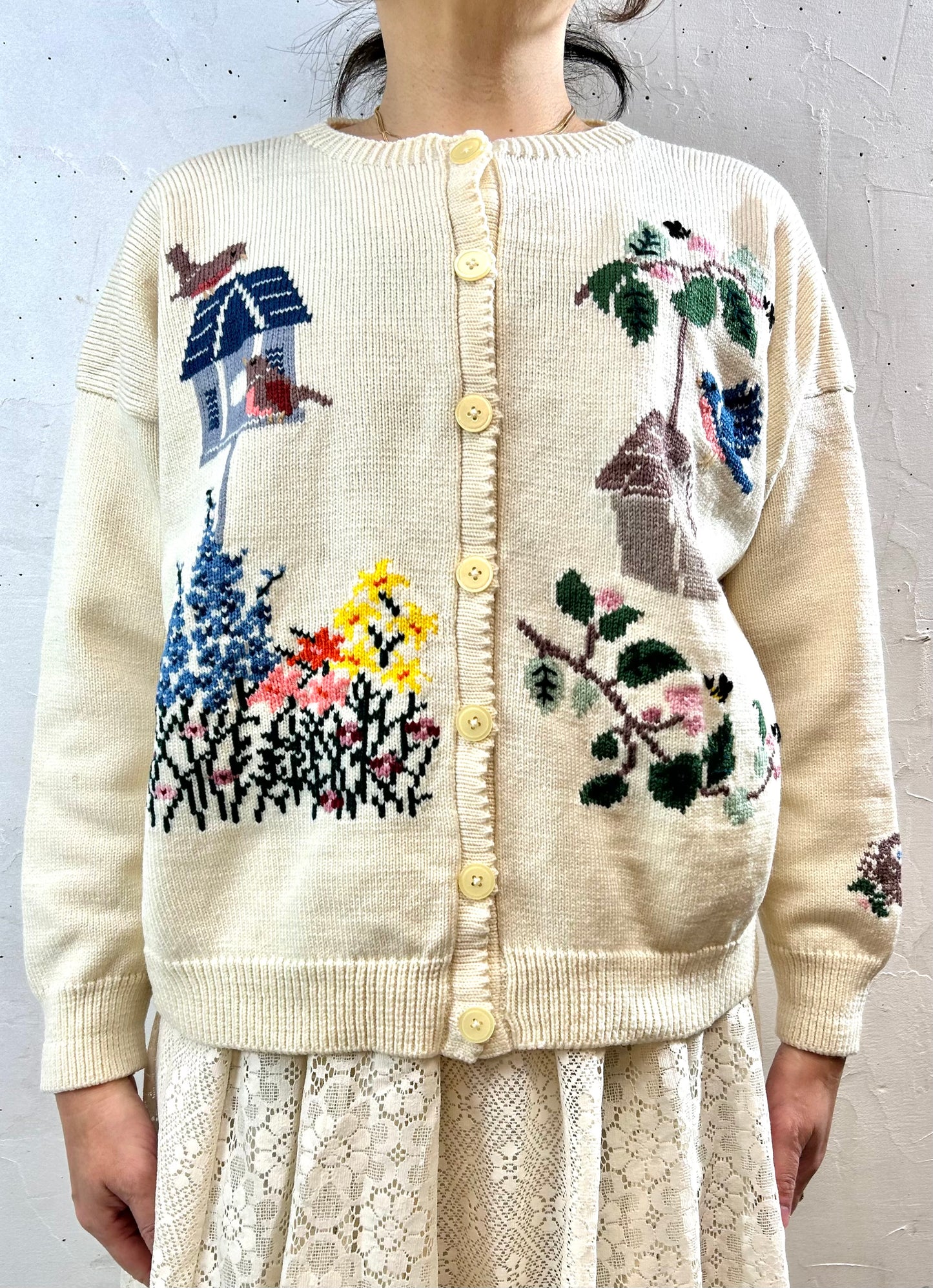 Vintage Knit Cardigan MADE IN MICHIGAN [K28936]