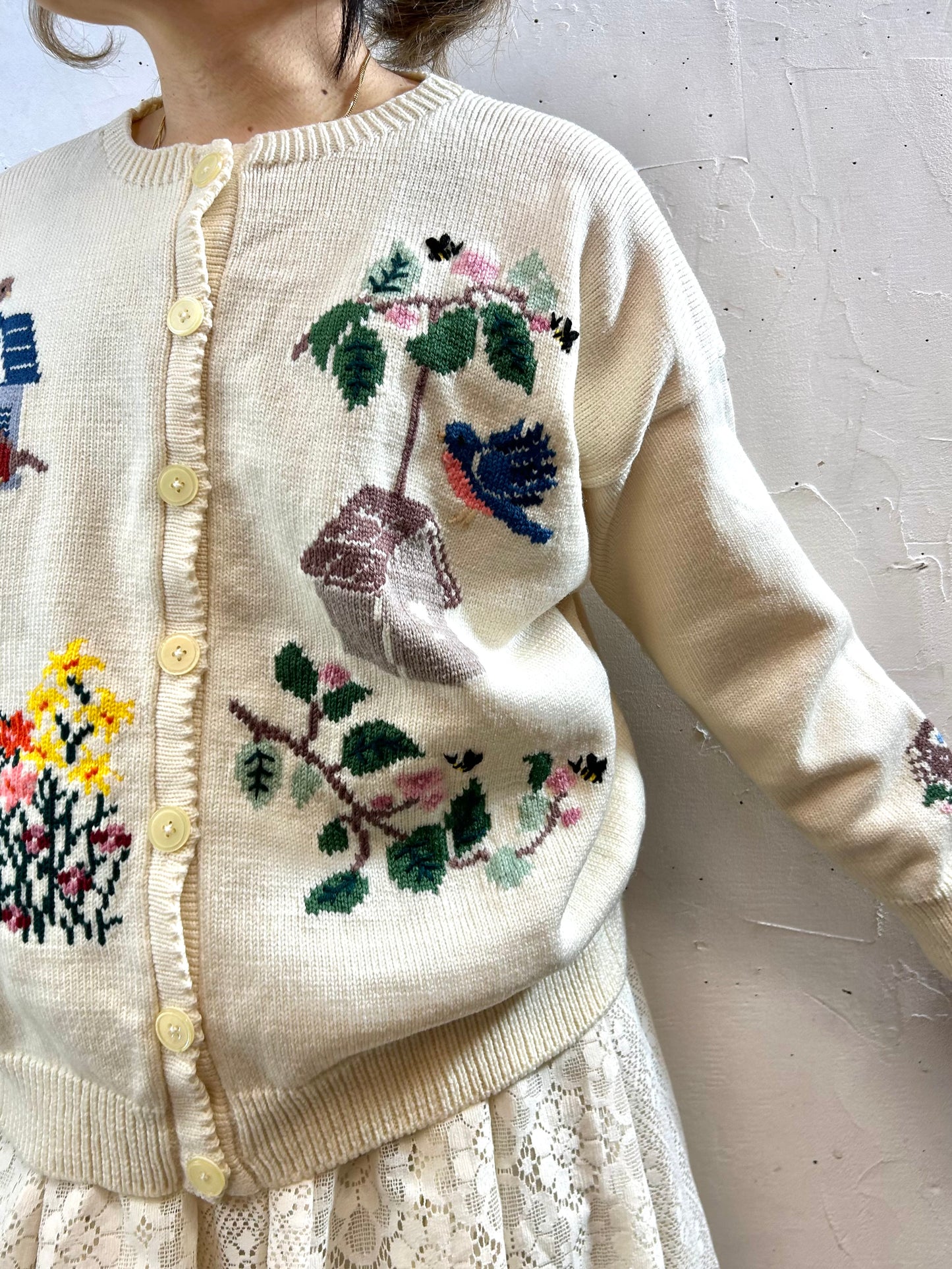 Vintage Knit Cardigan MADE IN MICHIGAN [K28936]