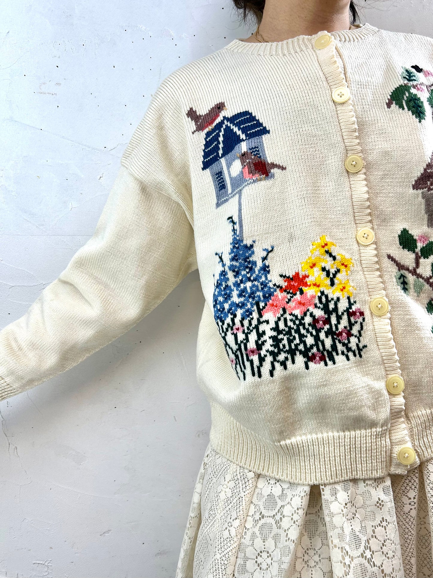 Vintage Knit Cardigan MADE IN MICHIGAN [K28936]