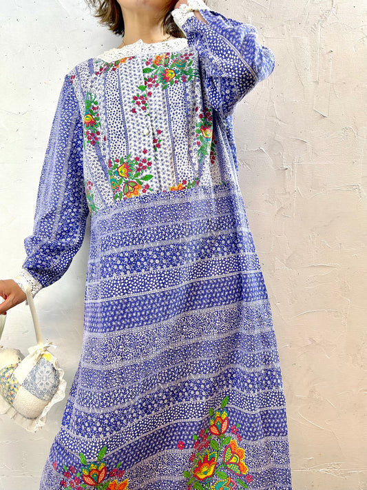 Vintage Flower Dress [H28087]