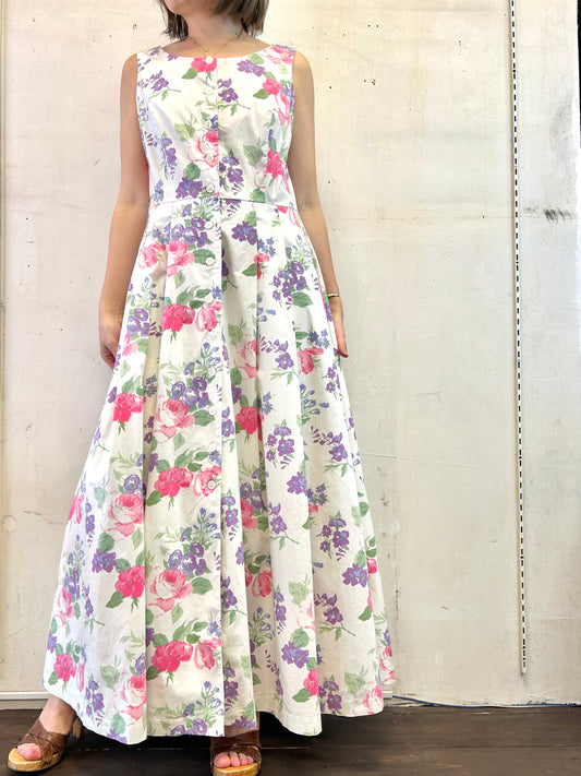 Vintage Flower Dress [E27172]