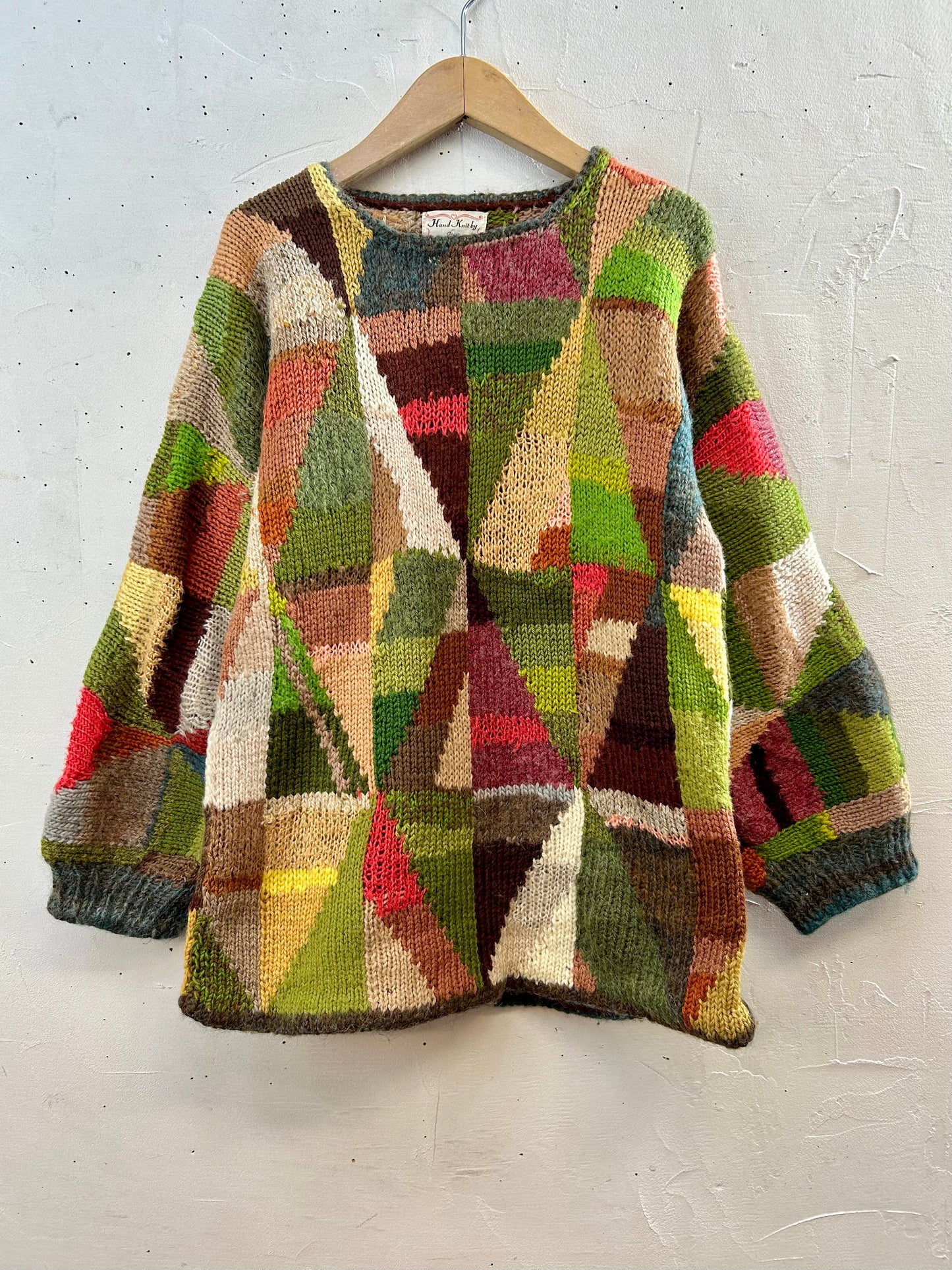 Vintage Hand Knit Sweater [I28498]