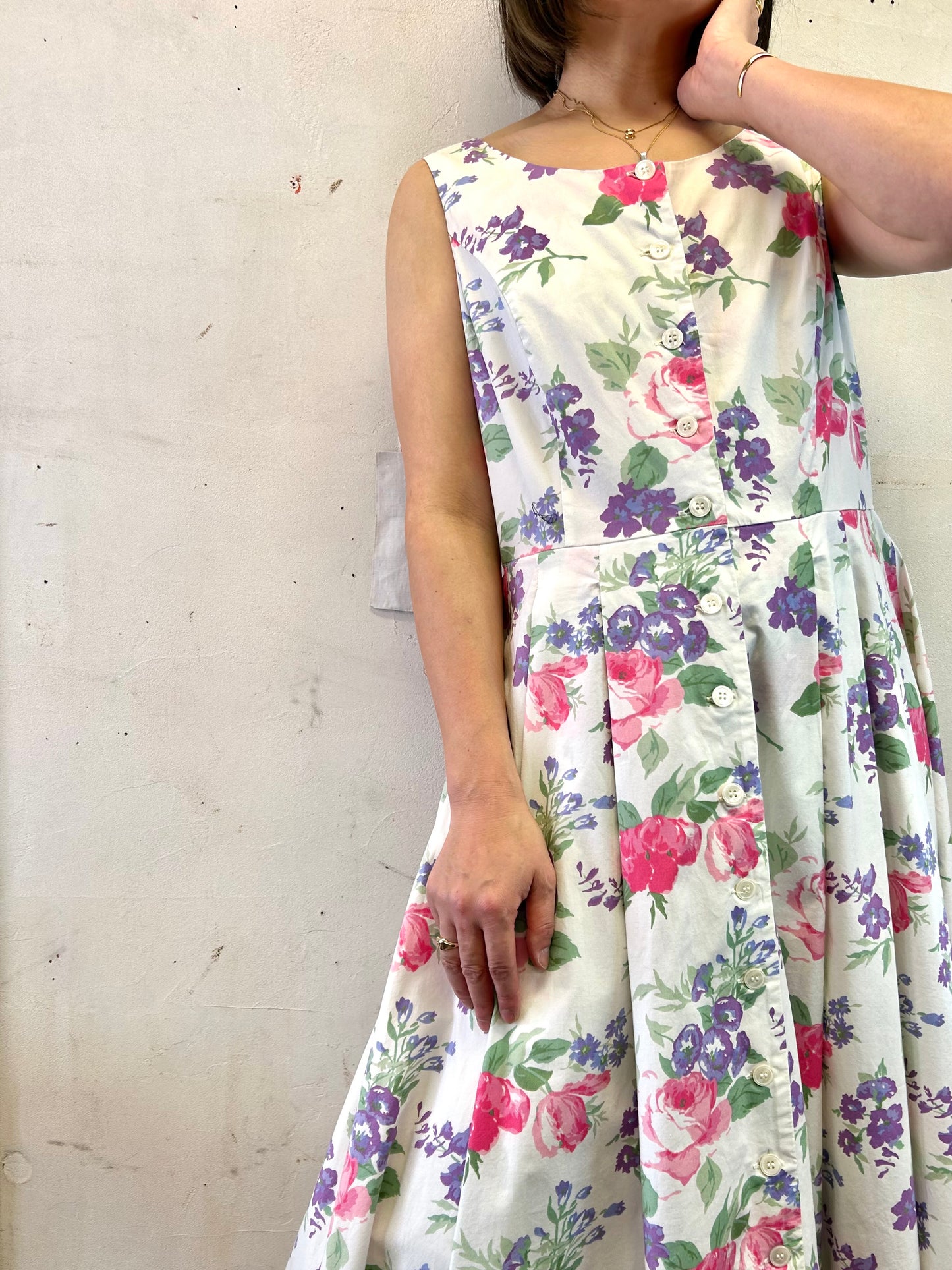 Vintage Flower Dress [E27172]