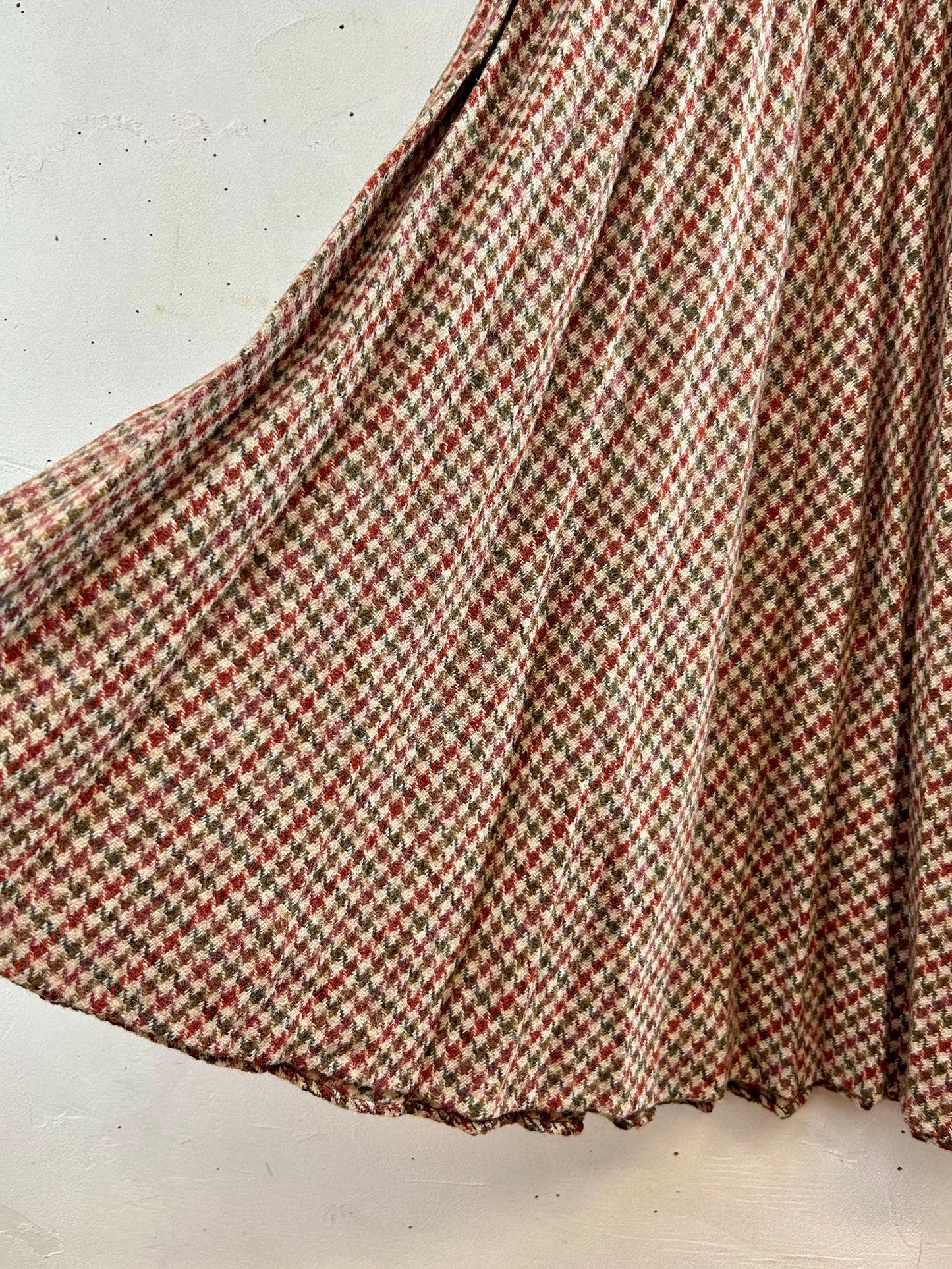 Vintage Wool Plaid Skirt [I28496]