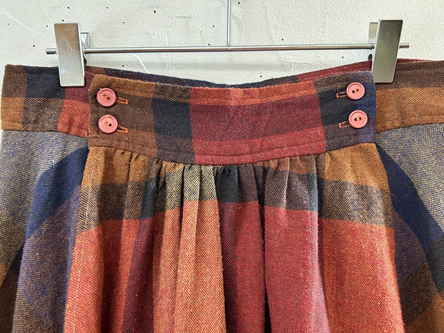 Vintage Plaid Skirt [I28495]