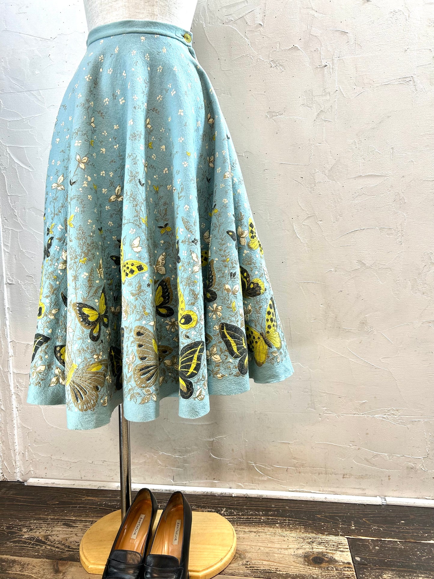 ’50s Vintage End Pattern Skirt [A29386]