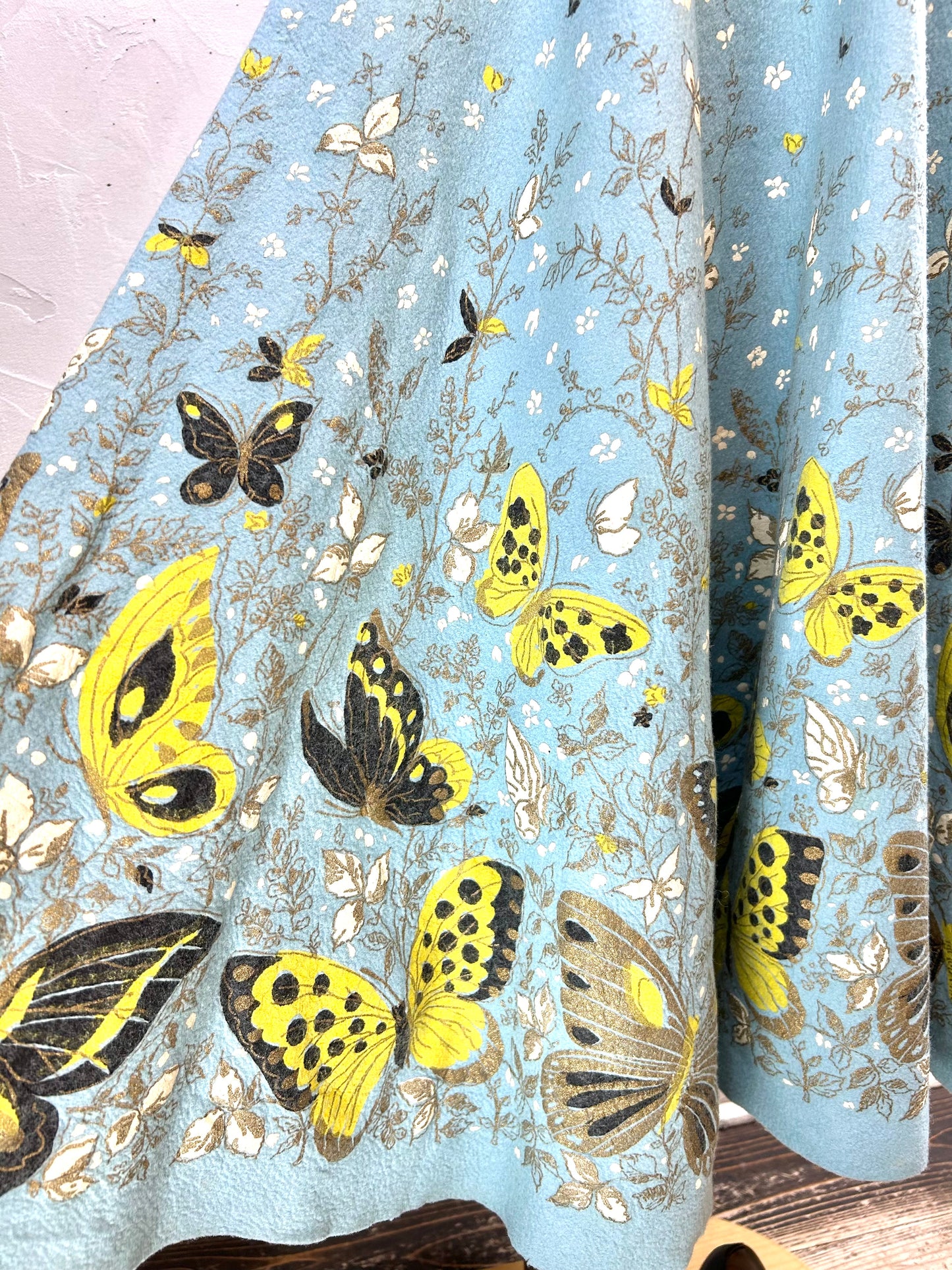 ’50s Vintage End Pattern Skirt [A29386]