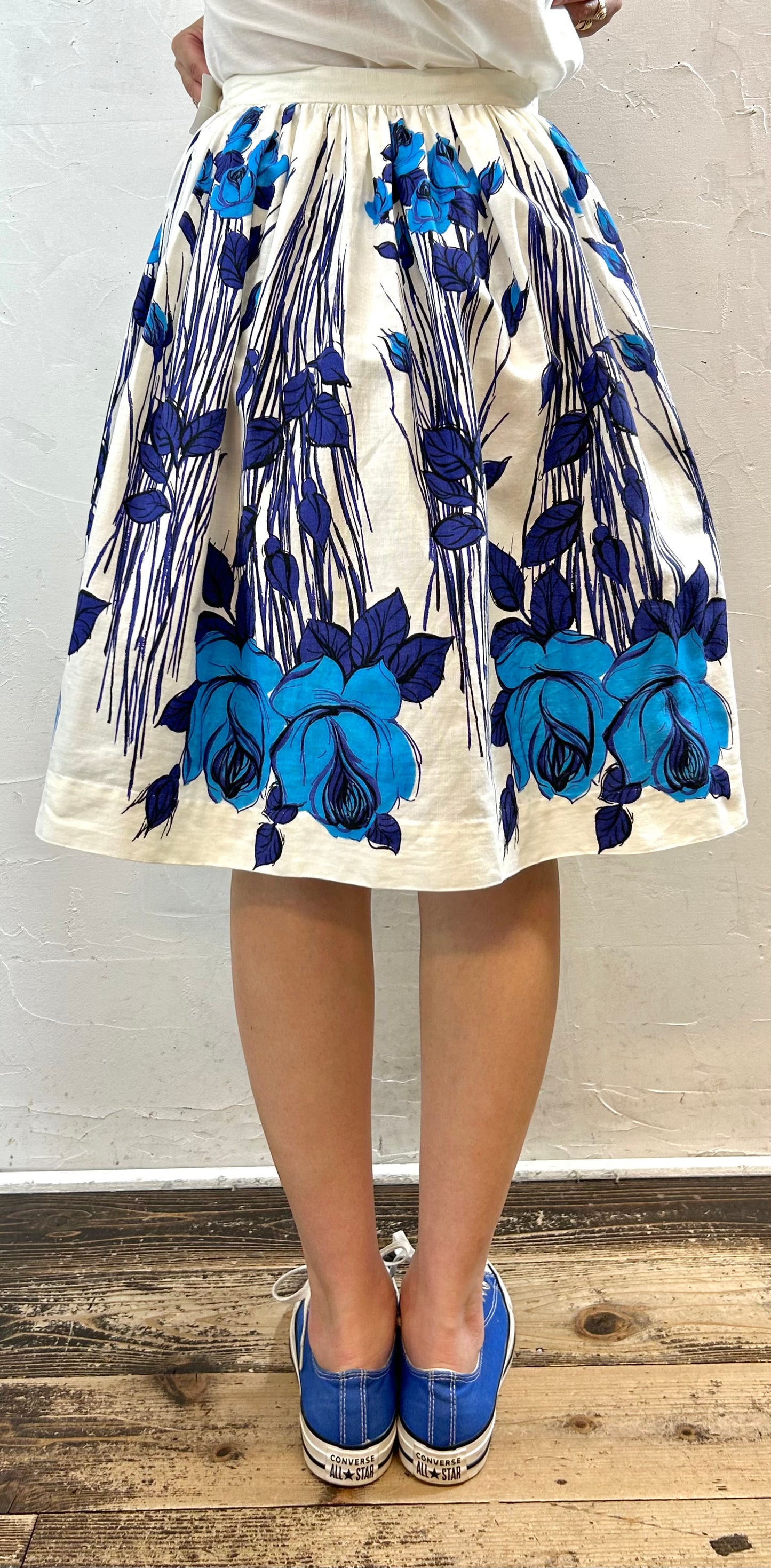 ’50s-’60s Vintage Skirt[H28090]