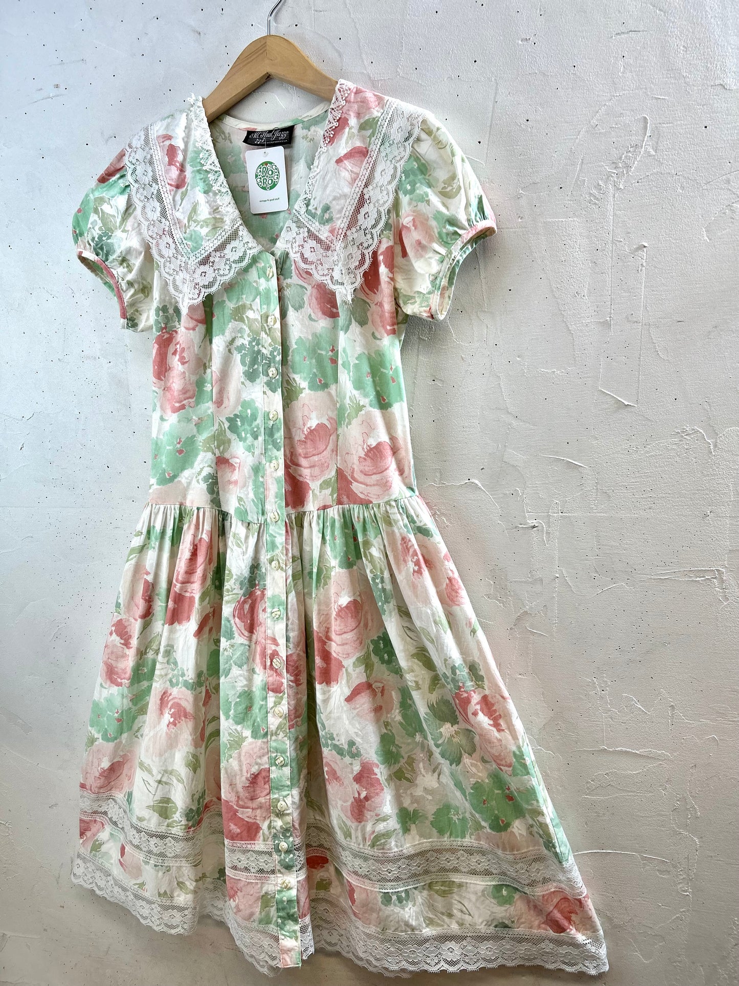 Vintage Dress MADE IN CALIFORNIA USA  [G30681]