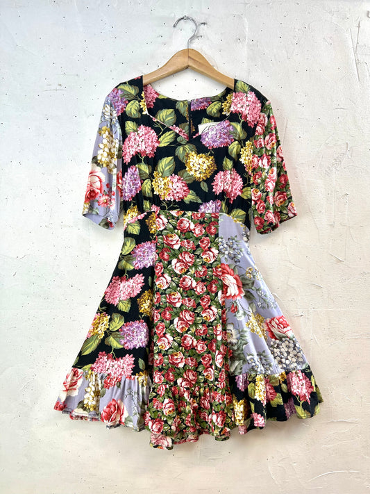 Vintage Flower Dress [F30451]