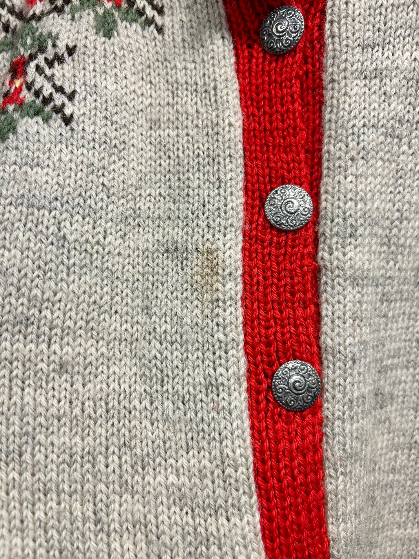 Vintage Nordic Hand Knit Cardigan [J28714]