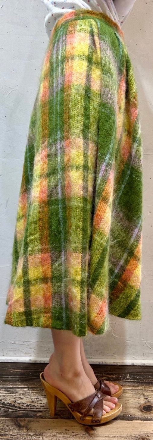 ’60s Vintage Wool Skirt [J25163]