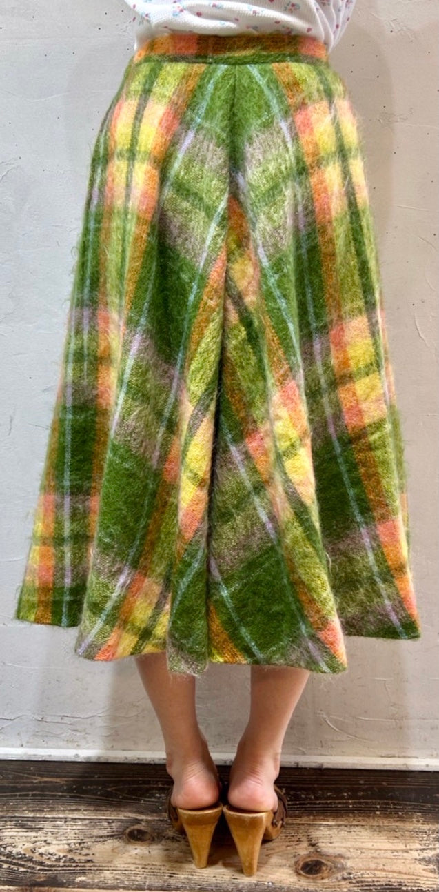 ’60s Vintage Wool Skirt [J25163]