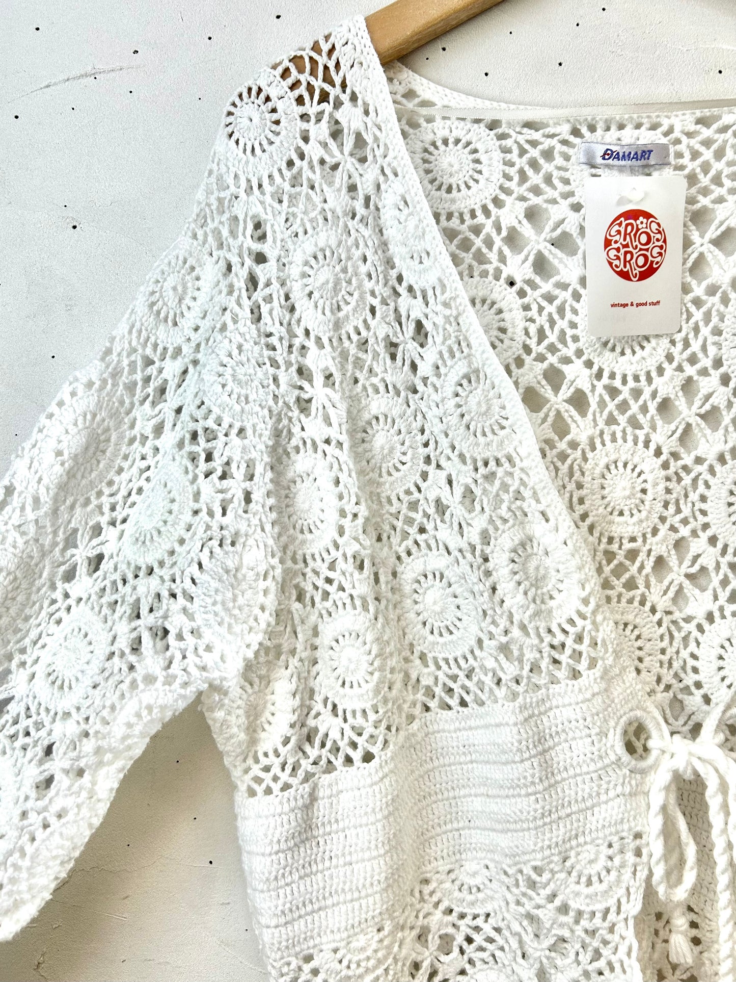 Vintage Crochet Knit Cardigan [F27775]