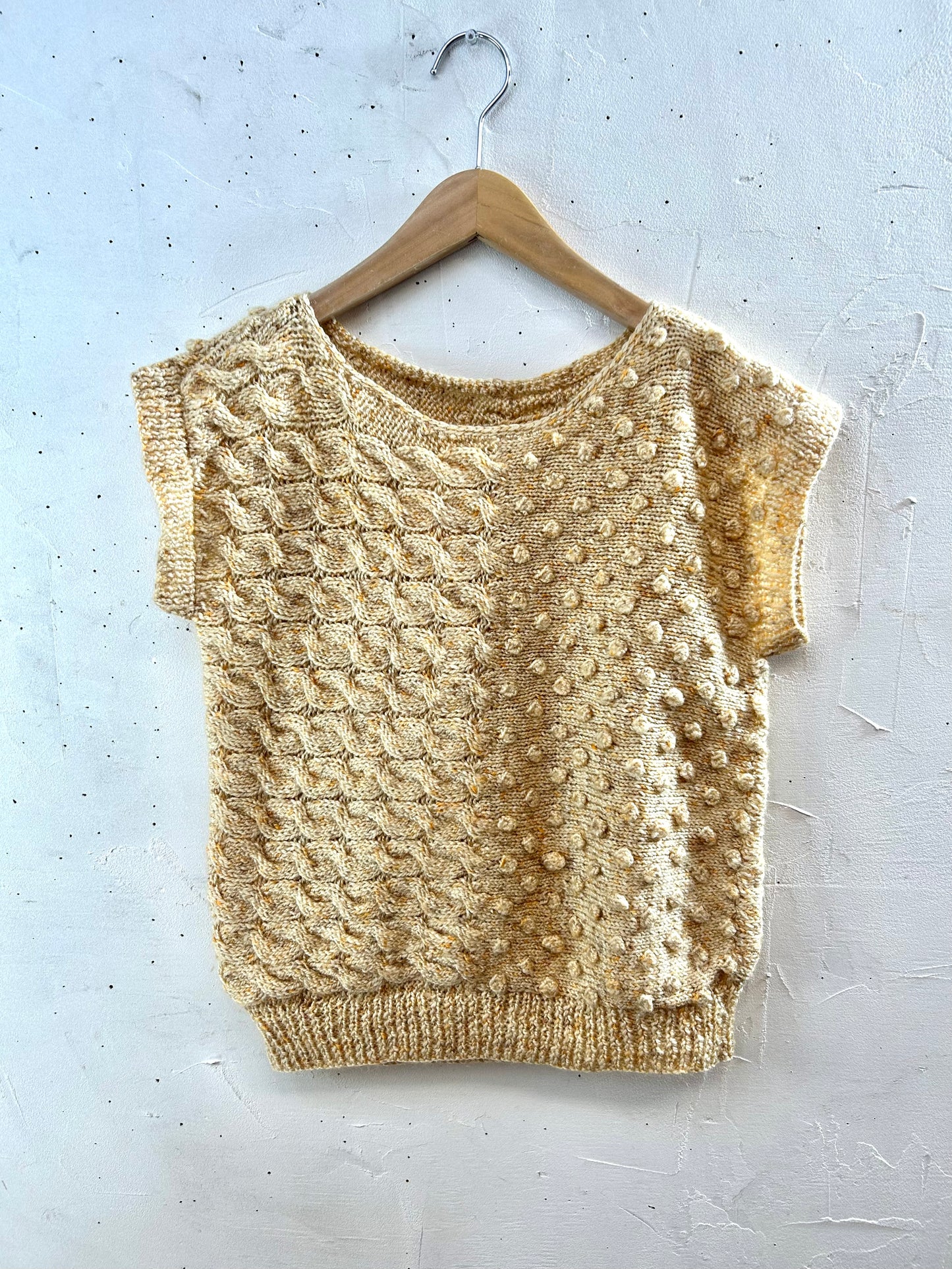 Vintage Hand Knit Vest [K28937]