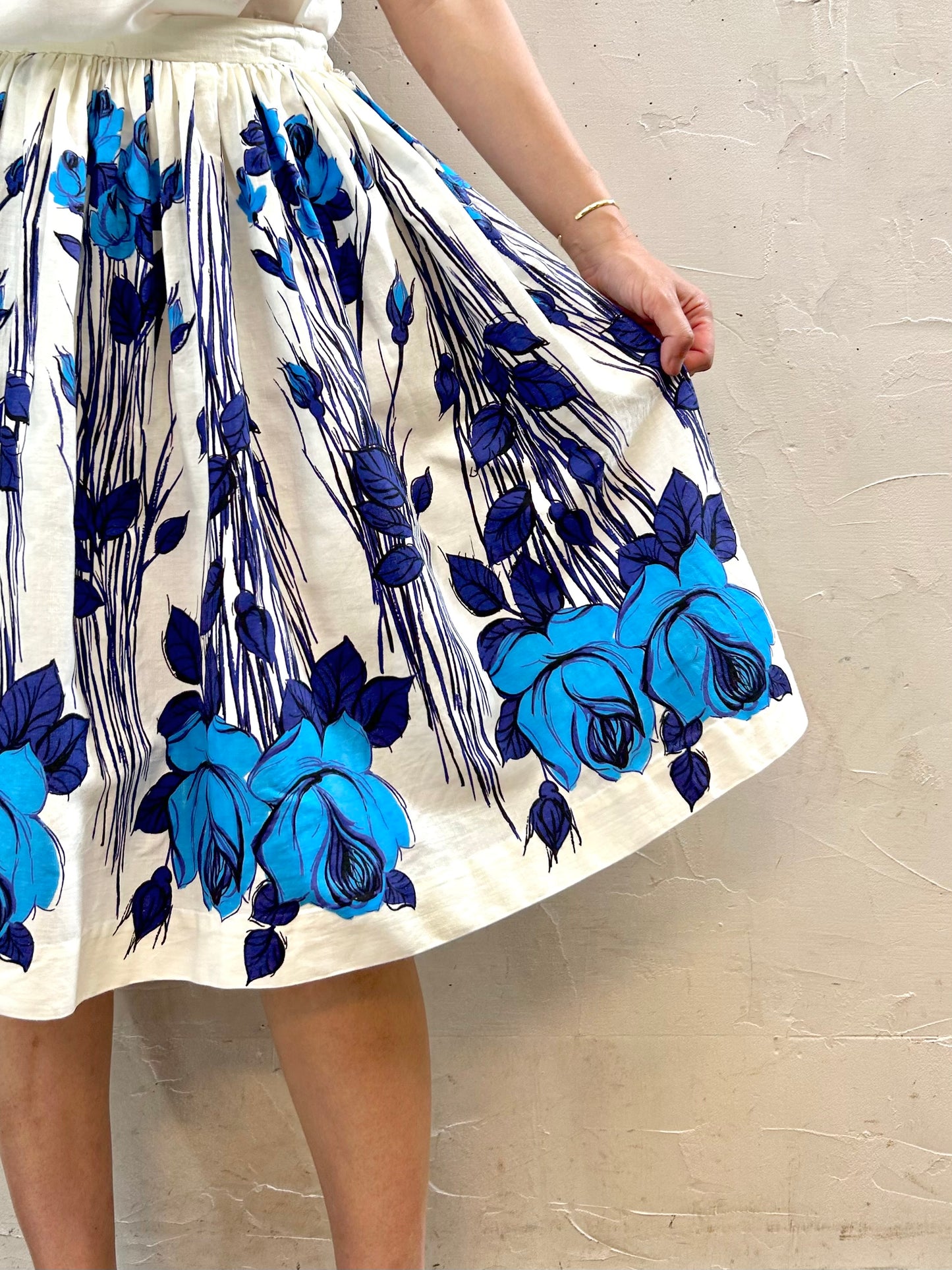 ’50s-’60s Vintage Skirt[H28090]