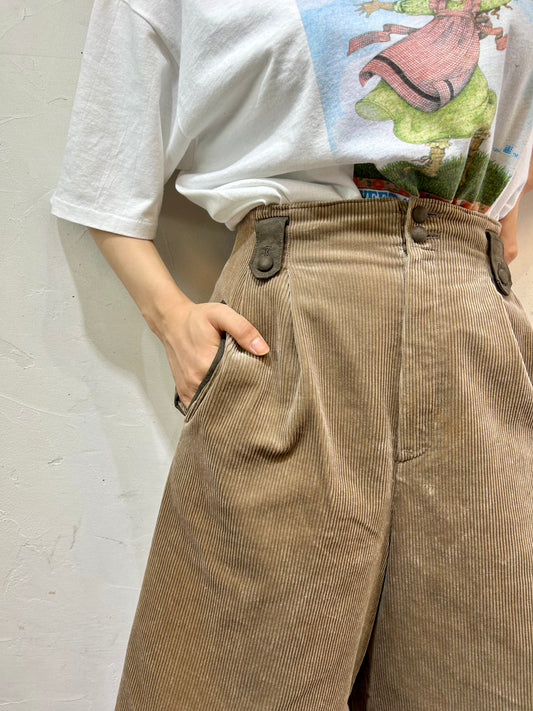 Vintage Corduroy Half Pants [I25005]