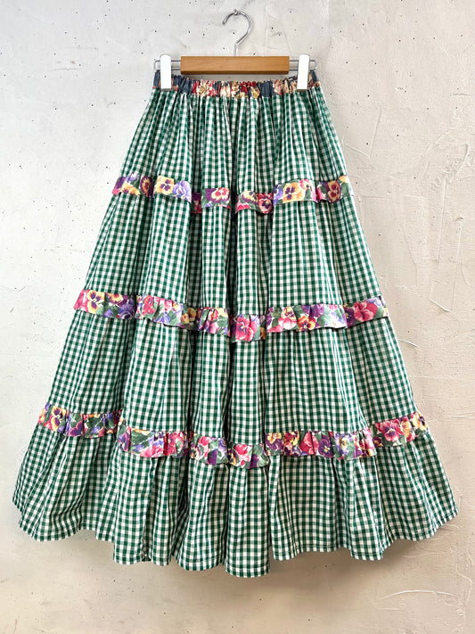 Vintage Tiered Skirt [F30680]