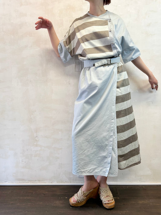 Vintage  Dress MADE IN W.Germany [E27188]