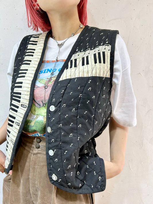 Vintage Quilting Vest [I25008]