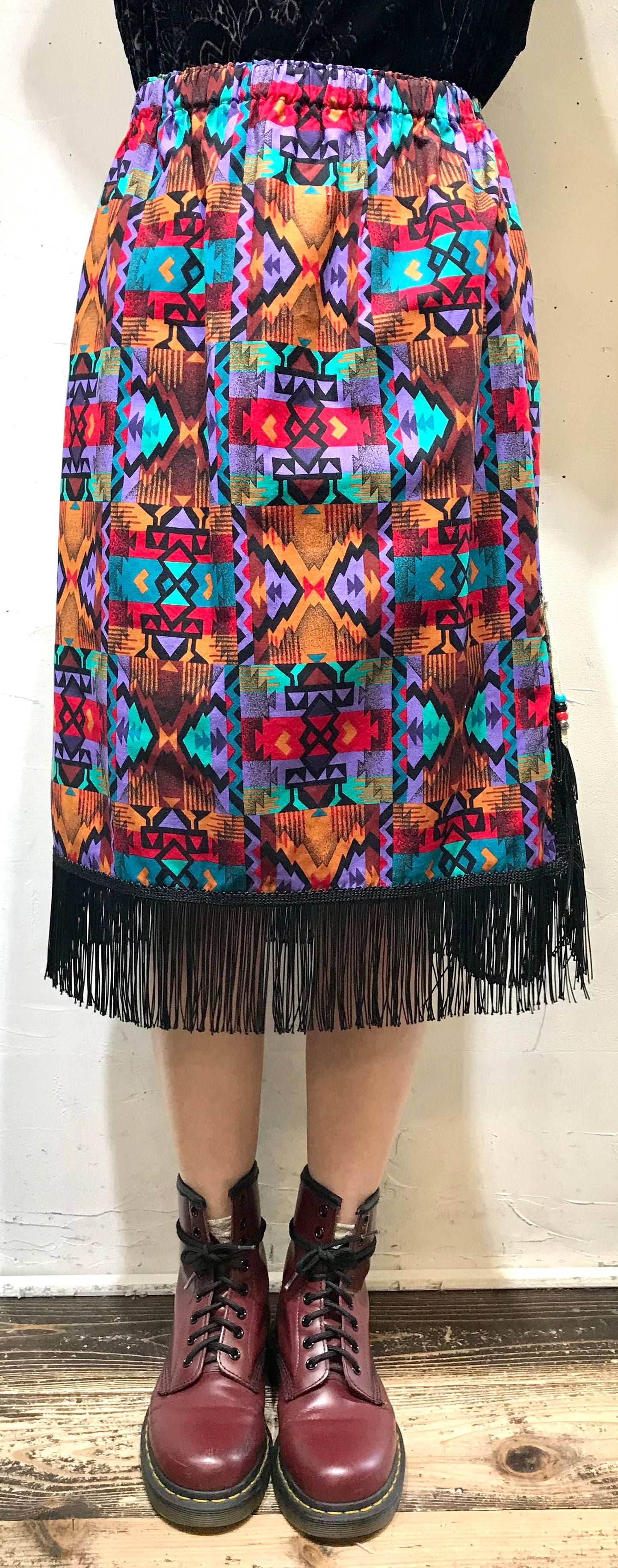 Vintage Fringe Skirt [L25813]