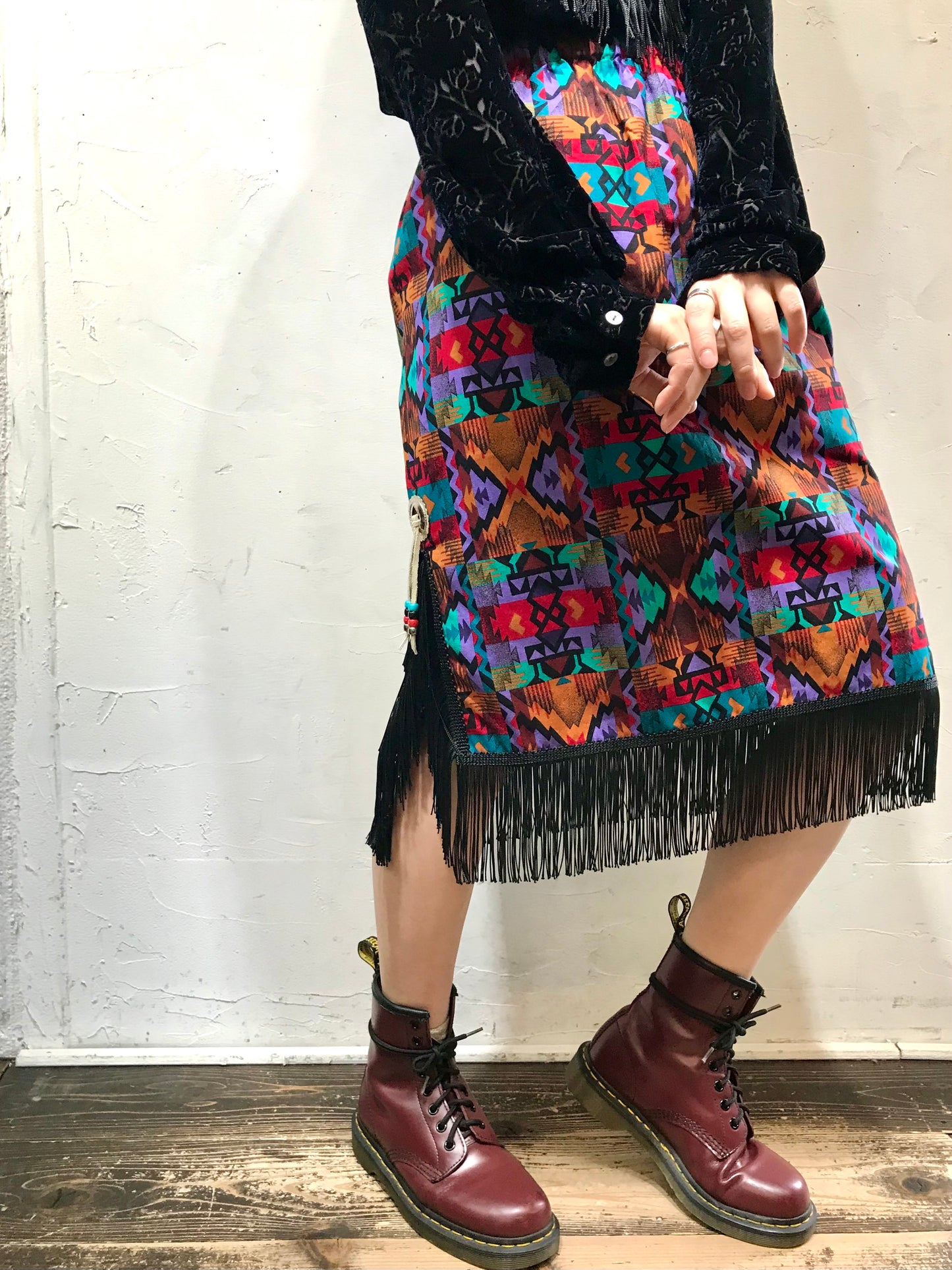 Vintage Fringe Skirt [L25813]