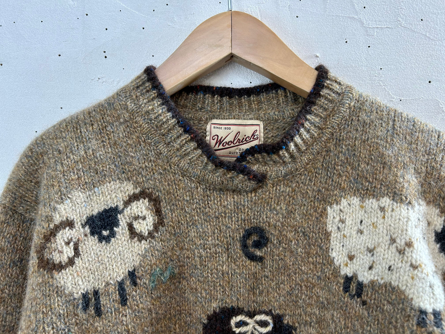 Vintage Hand Knit Sweater 〜Wool Rich〜 [J28720]