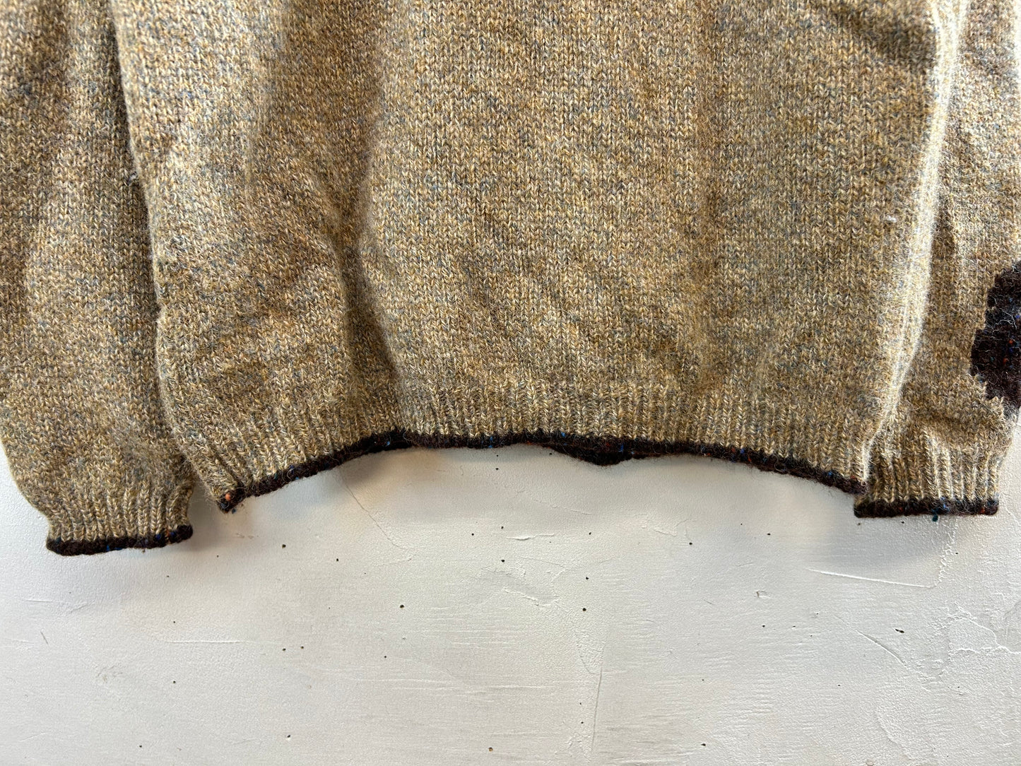 Vintage Hand Knit Sweater 〜Wool Rich〜 [J28720]