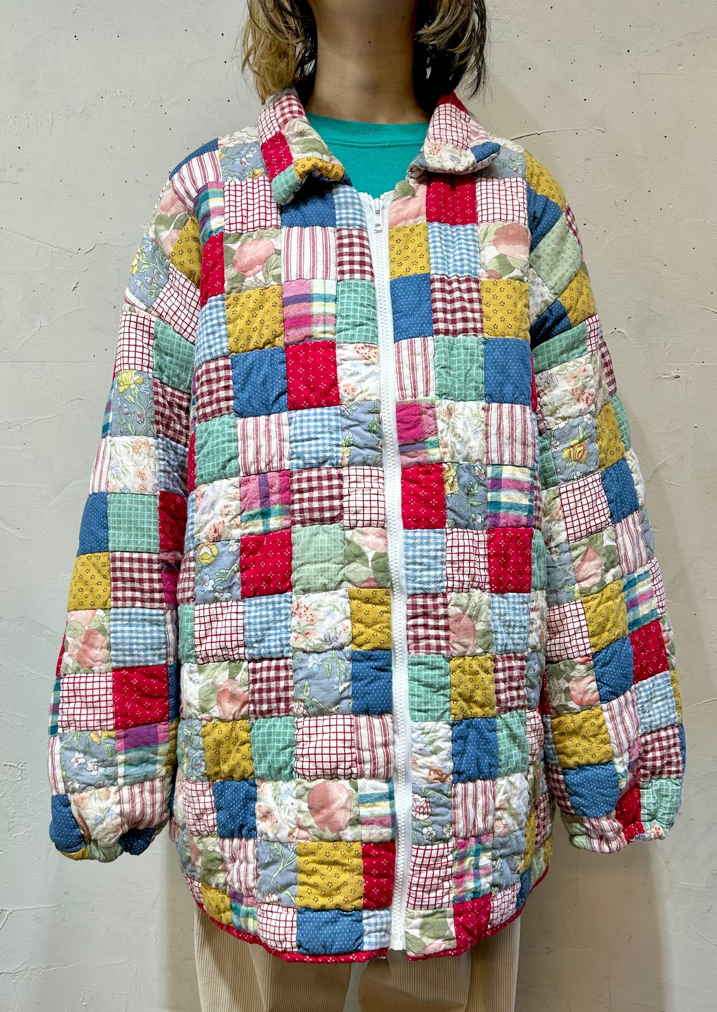 ’70s-’80s Special Vintage Patchwork Quilt Jacket [A25899]