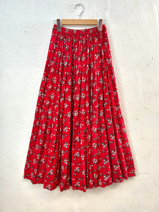 Vintage Tiered Skirt MADE IN USA [L29168]