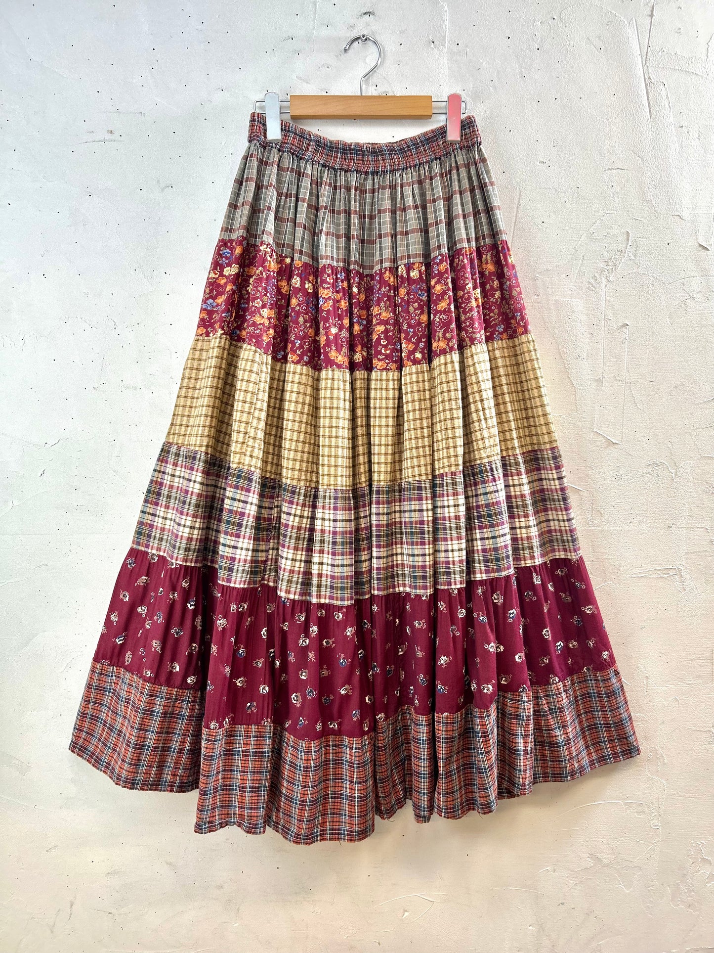 Vintage Tiered Skirt MADE lN INDIA [E30243]