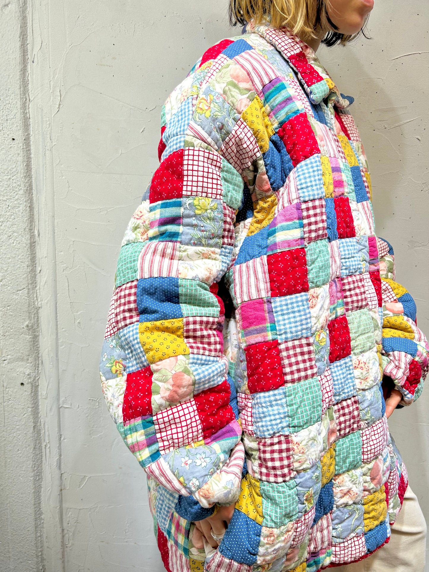 ’70s-’80s Special Vintage Patchwork Quilt Jacket [A25899]