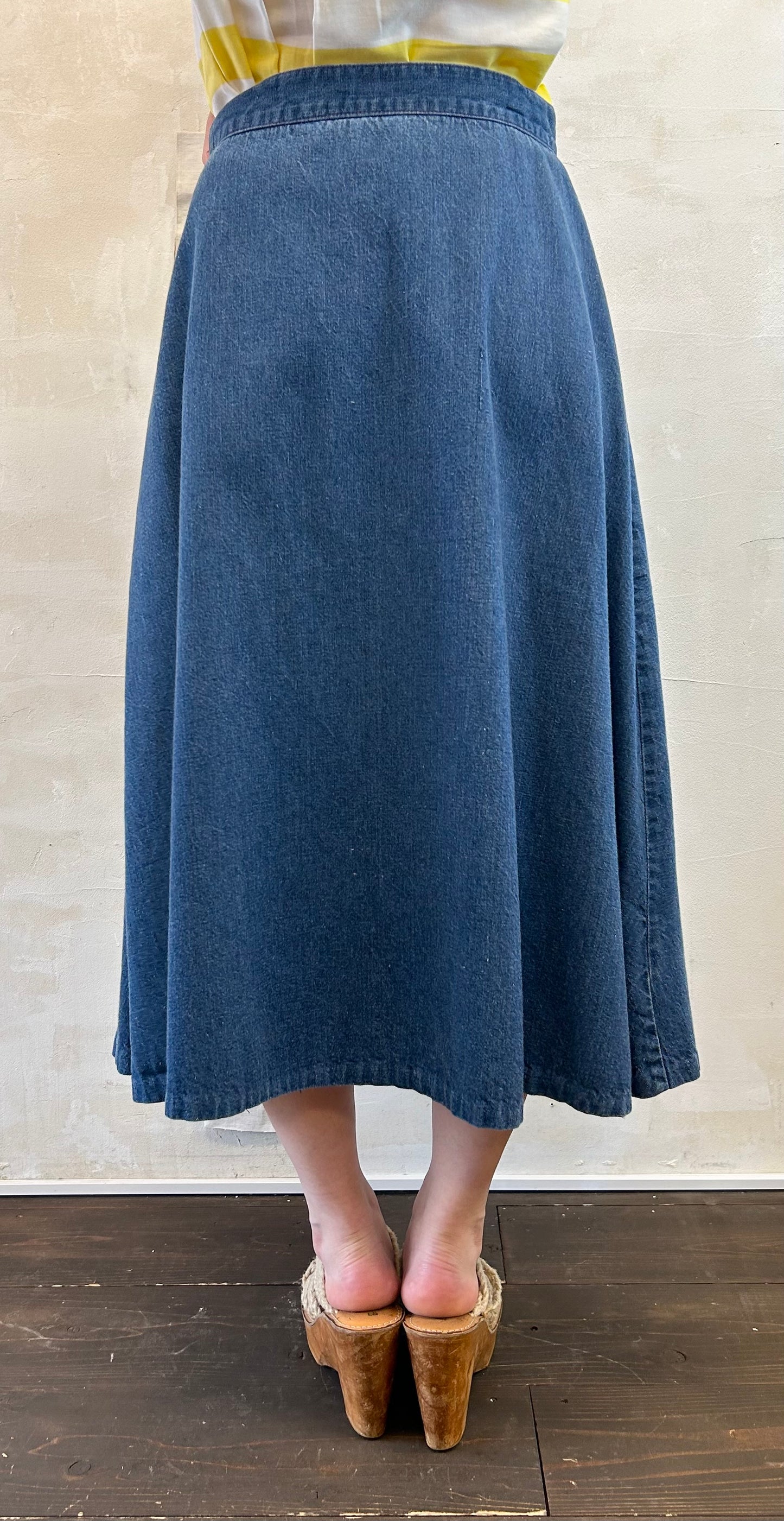 Vintage Denim Skirt [E27198]