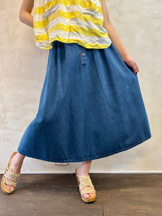 Vintage Denim Skirt [E27198]