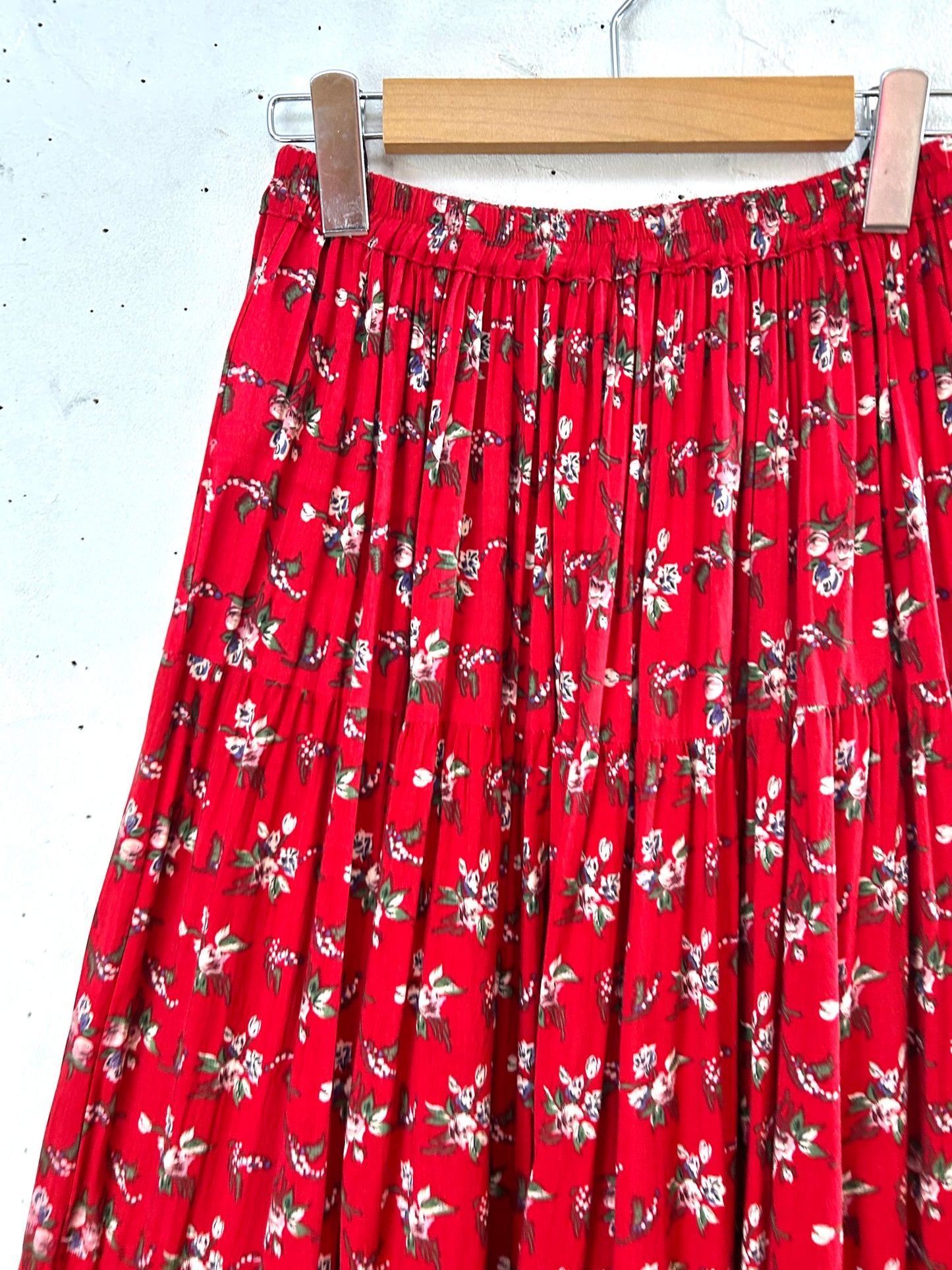 Vintage Tiered Skirt MADE IN USA [L29168]