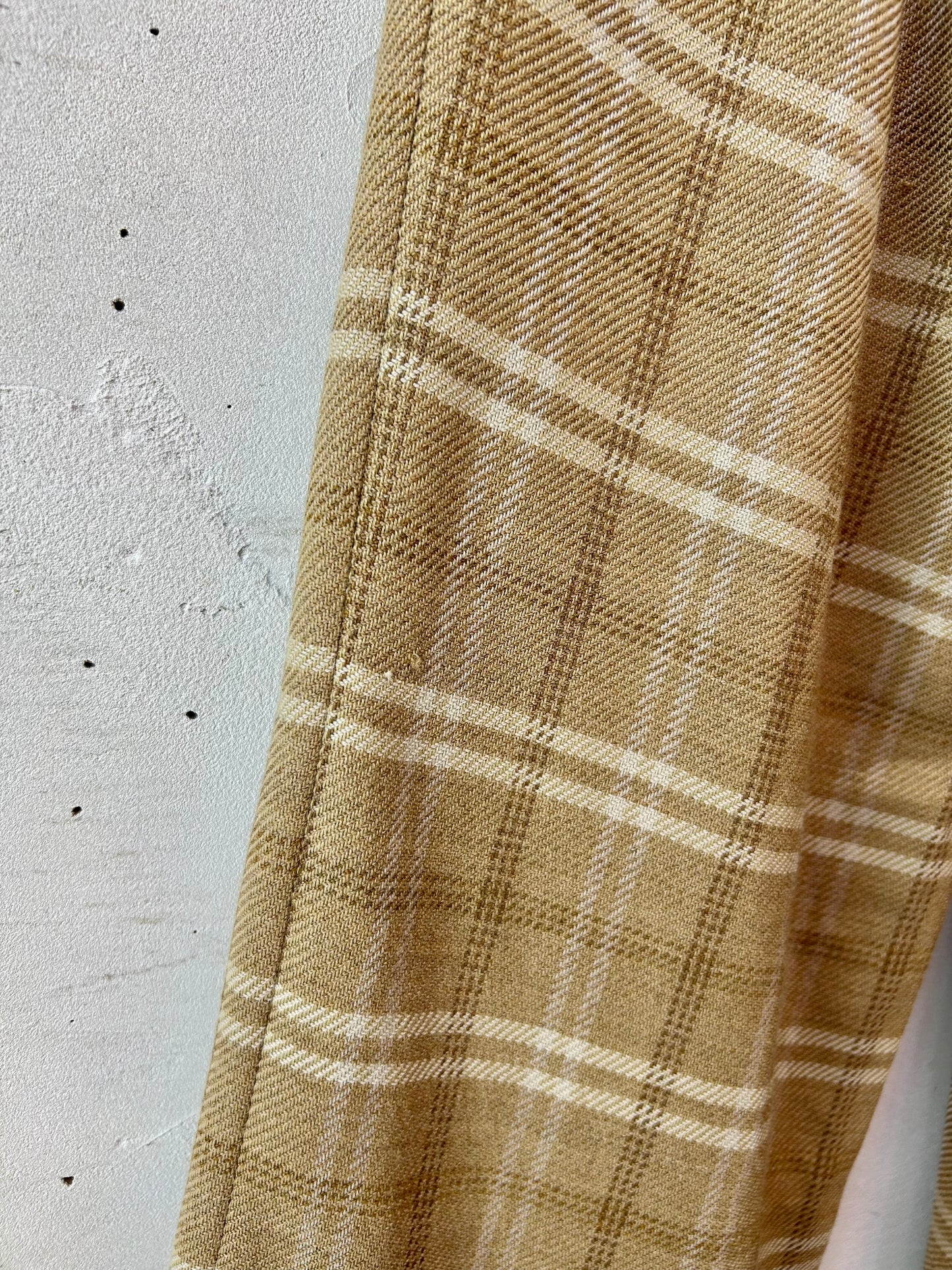 Vintage Plaid Wool Pants [K28939]