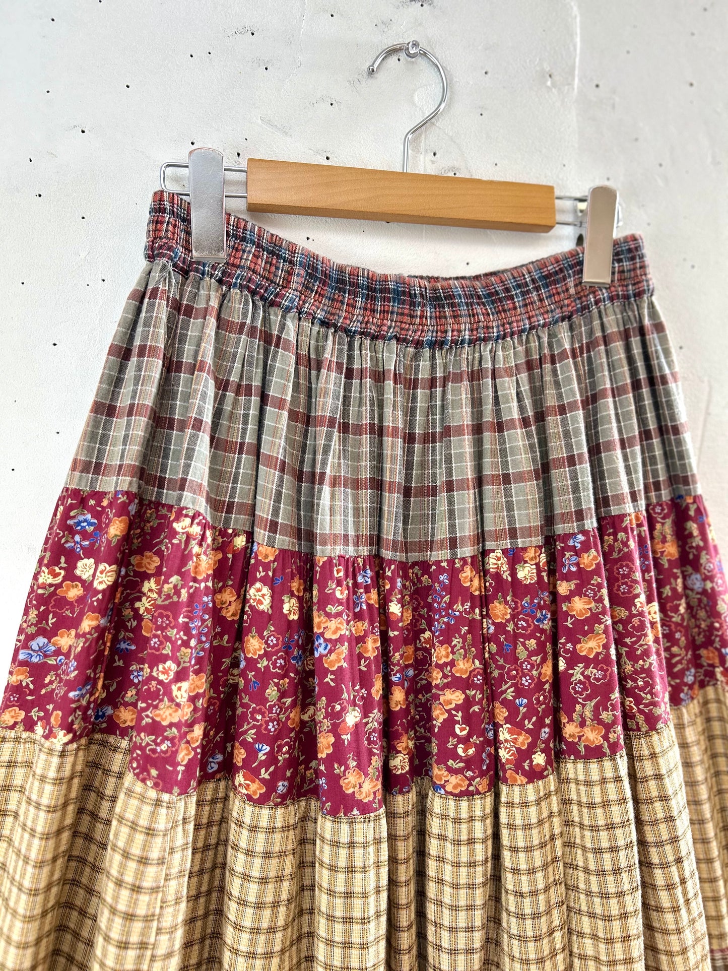 Vintage Tiered Skirt MADE lN INDIA [E30243]