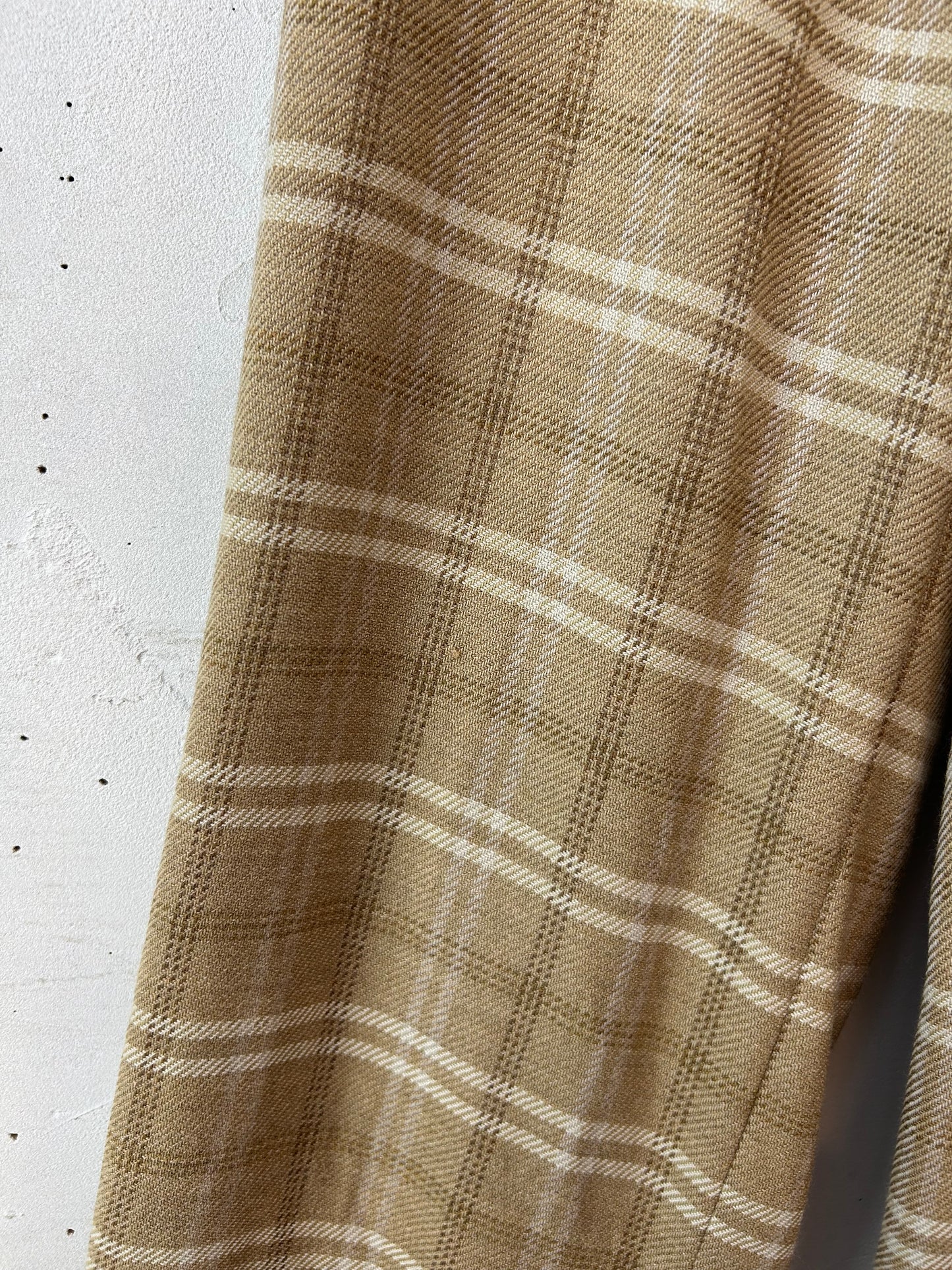 Vintage Plaid Wool Pants [K28939]