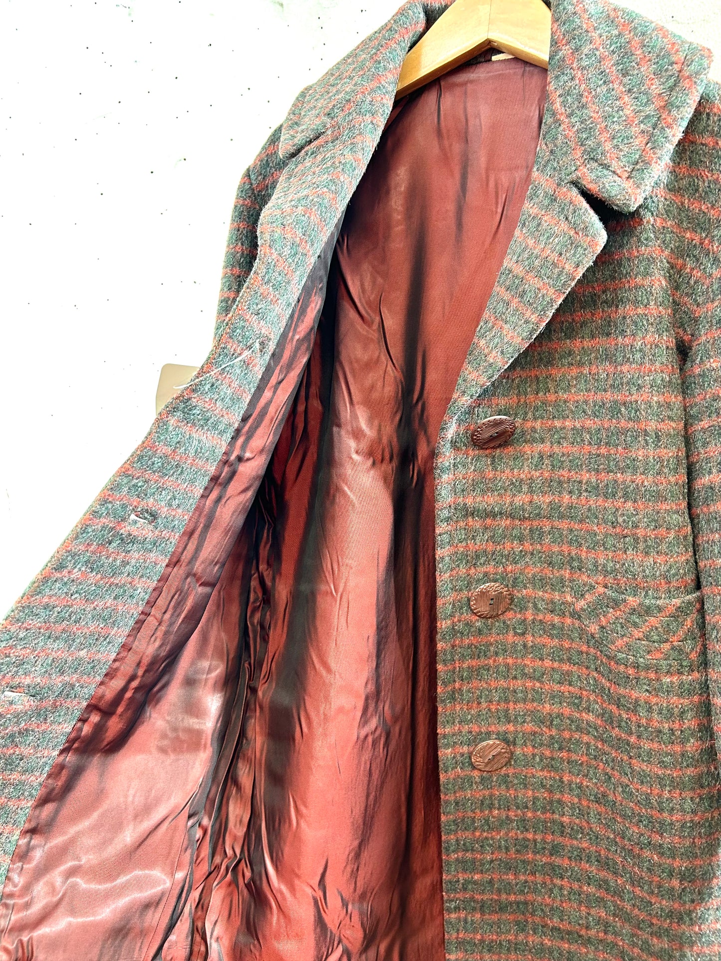 Vintage Plaid Coat  [K28934]